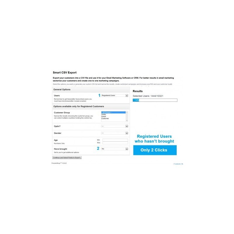 Smart CSV Export for PrestaShop