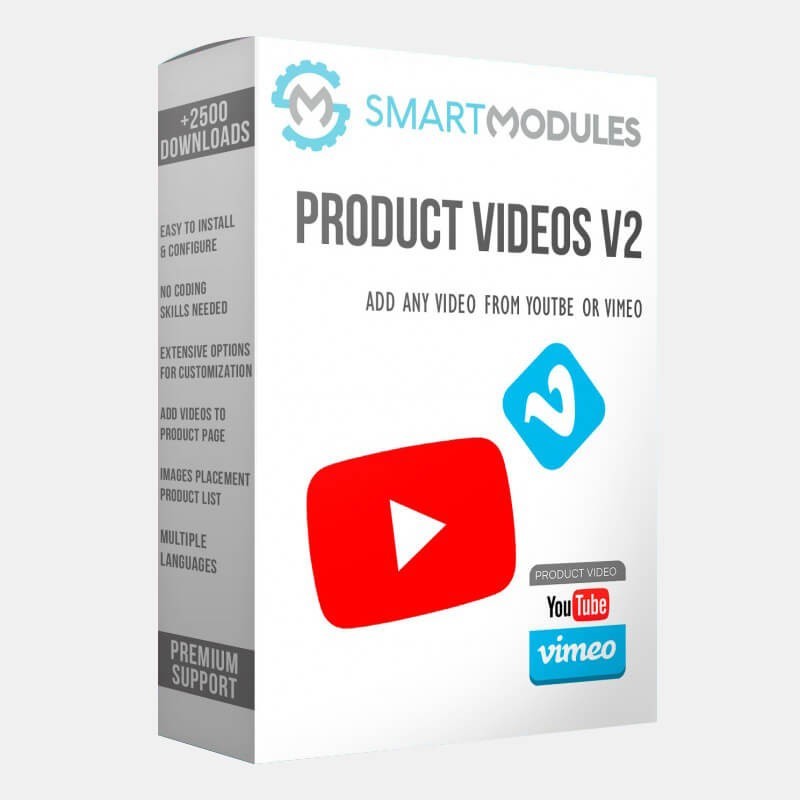 Módulo Vídeos de Youtube o Vimeo en tu producto para Prestashop
