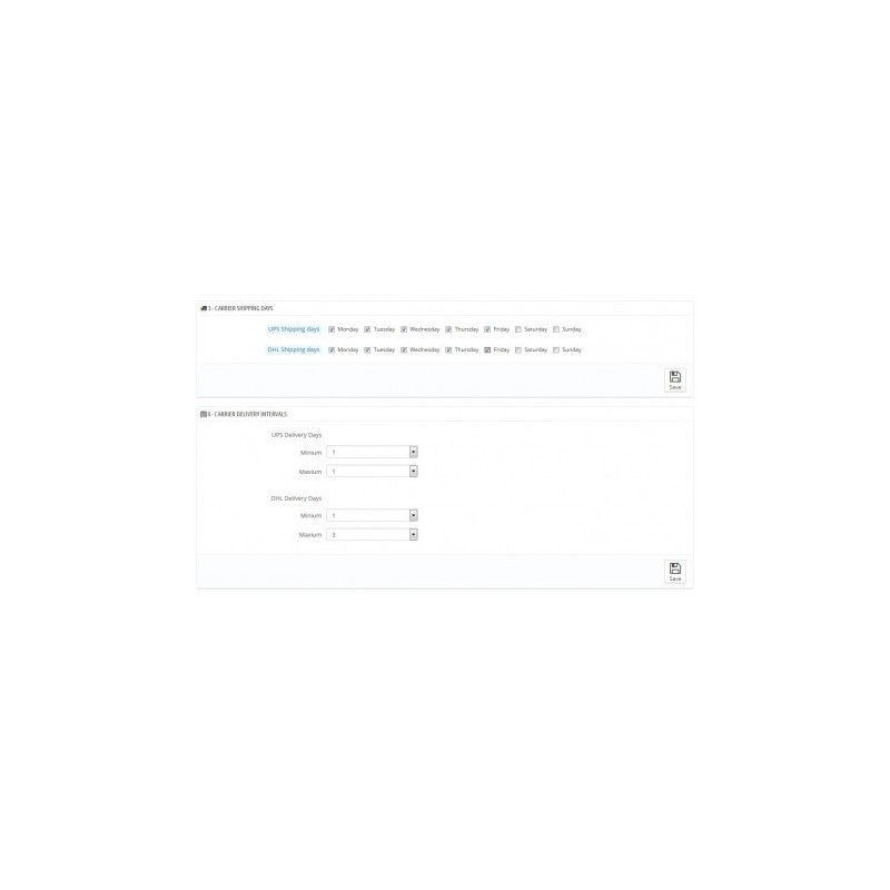 Módulo - Entrega estimada para Prestashop